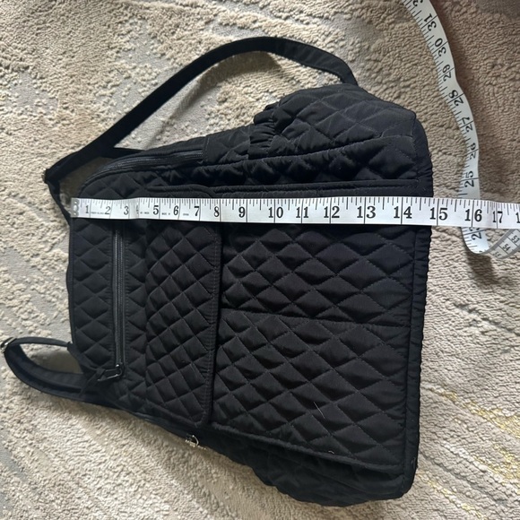 Vera Bradley black Diamond Quilted Microfiber Backpack - Picture 4 of 15